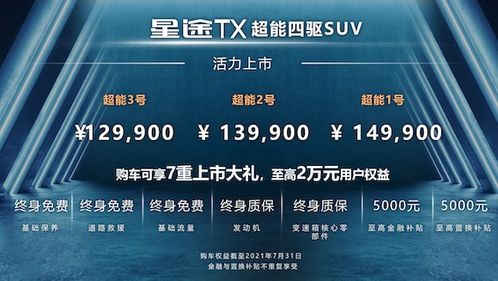 售價(jià)12.99萬(wàn)元起，星途TX超能四驅(qū)版以高性能C位出道